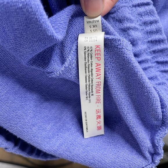 New Free People Movement Small Purple Sunny Skinny Cuffed Sweatpants Drawstring - Picture 10 of 11